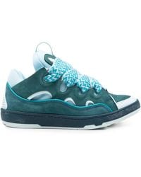 Lanvin - Baskets Curb À Chevrons - Lyst