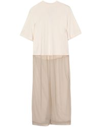 Toga - Panelled Short-Sleeve Dress - Lyst