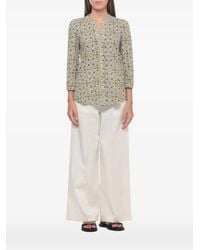 Emme - V-Neck Printed Shirt - Lyst