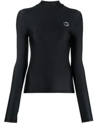 Coperni - Logo-Print Mock-Neck Top - Lyst