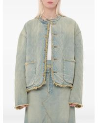 Magliano - Quilted Frayed-Edge Jacket - Lyst