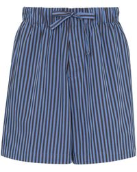 Tekla - Organic Cotton Pajama Shorts - Lyst