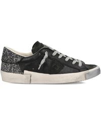 Philippe Model - Prsx Glitter-Detail Sneakers - Lyst