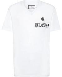 Philipp Plein - Camiseta con logo gótico estampado - Lyst