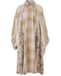 Commun's - Floral-Print Coat - Lyst