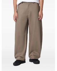 YMC - Katoenen Broek Met Wijde Pijpen - Lyst