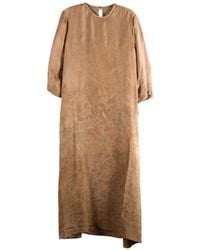 Uma Wang - Robe Mi-Longue À Fleurs En Jacquard - Lyst