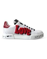 Dolce & Gabbana - Portofino Love Sneakers - Lyst