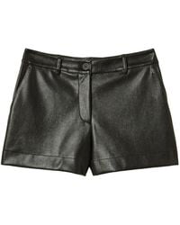 Twinset - Faux-Leather Shorts - Lyst