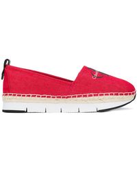 Calvin Klein Alpargatas con logo - Rojo