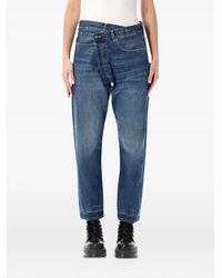 R13 - Jean Crossover À Patch Logo - Lyst