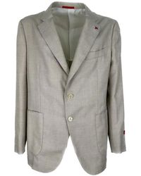 Isaia - Single-Breasted Blazer - Lyst