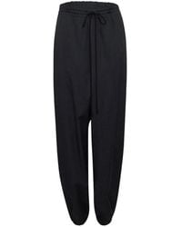 Y's Yohji Yamamoto - Drawstring-Waist Elasticated-Cuff Track Pants - Lyst