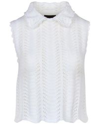 Smythe - Club Crochet-Knit Cotton Tank Top - Lyst