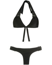 Amir Slama - Textured Halterneck Bikini Set - Lyst