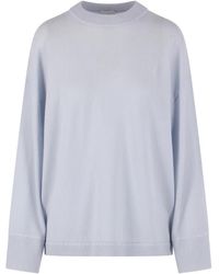 Allude - Crew-Neck Ribbed Sweater - Lyst