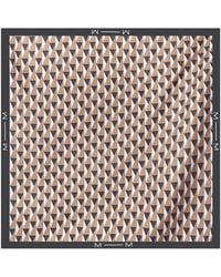 Max Mara - Geometric-Print Silk Scarf - Lyst