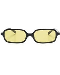 Miu Miu - Logo-Plaque Rectangle-Frame Sunglasses - Lyst