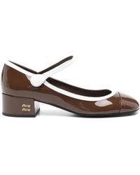 Miu Miu - Calf Leather Pumps - Lyst