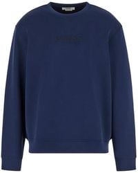 Guess - Embossed Crew Neck Sweatshirt - Lyst