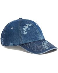 Marni - Cappello Da Baseball Denim Con Stampa - Lyst