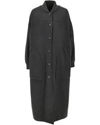 Weekend by Maxmara - Rib-Knit Pocket Parka Coat - Lyst