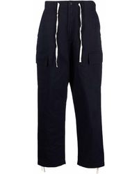Universal Works - Pantaloni dritti con coulisse - Lyst