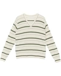 JNBY - Pull Rayé À Col V - Lyst
