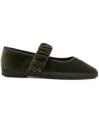 Flabelus - Mafalda Velvet Ballet Flats - Lyst