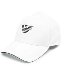 Emporio Armani - Logo Cotton Baseball Cap - Lyst