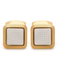 Tateossian - Gold-plated Squared Cufflinks - Lyst