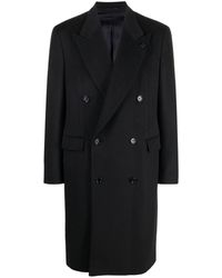 Lardini - Paperclip-detail Double-breasted Coat - Lyst