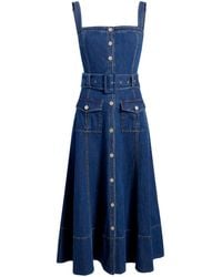 Cinq À Sept - Robe En Jean Vega À Coupe Mi-Longue - Lyst