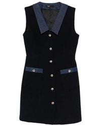 Maje - Minikleid mit aufgesetzter Tasche - Lyst