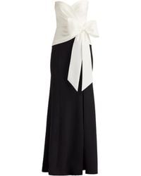 Tadashi Shoji - Bow-Detail Strapless Maxi Dress - Lyst