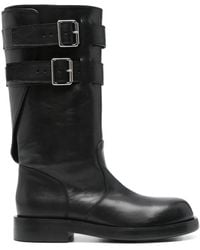 Ann Demeulemeester - Osmo Rounded Boots With Belts - Lyst