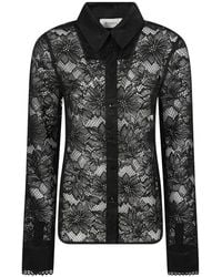 Sportmax - Floral-Lace Shirt - Lyst