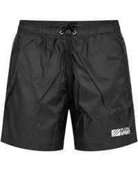 Philipp Plein - Logo-Patch Drawstring Swim Shorts - Lyst