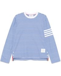 Thom Browne - 4-Bar Stripe Long-Sleeve T-Shirt - Lyst