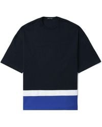 Comme des Garçons - Colour-block Cotton T-shirt - Lyst