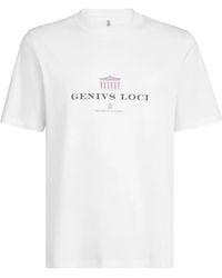 Brunello Cucinelli - グラフィック クルーネック Tシャツ - Lyst