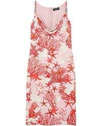 Versace - Barocco Sea Silk Slip Dress - Lyst