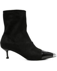 Liu Jo - Metal-Tip Kitten-Heel Ankle Boots - Lyst
