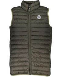 North Sails - Quilted Logo-Patch Vest - Lyst
