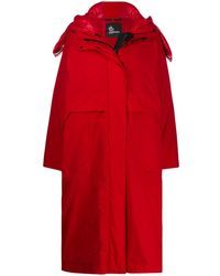 3 MONCLER GRENOBLE Tervela Oversized Padded Coat - Red