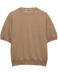 Prada - Jersey De Cachemira Con Manga Corta - Lyst