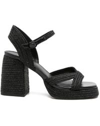 Exe' - Havana Jeans-Sandalen Mit Plateausohle - Lyst