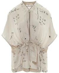 Rick Owens - Sail Graphic-Print Drawstring Jacket - Lyst