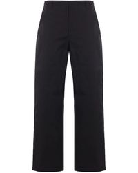 Gucci - Twill Broek Met Knoopsluiting - Lyst