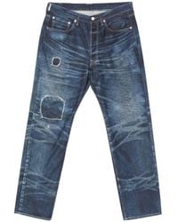 Junya Watanabe - Patchwork-Jeans Im Distressed-Look - Lyst